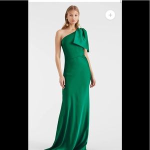 Sachin & Babi: NWT Aubrey Gown Emerald-size 12